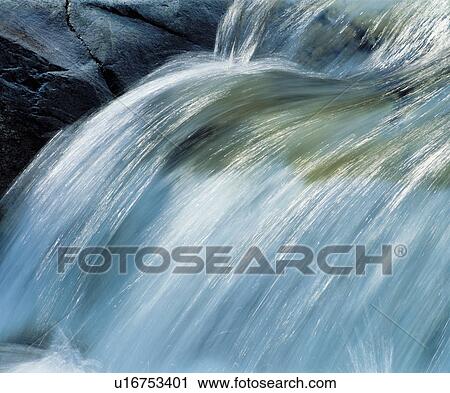 Stock Image - Waterfall, close-up. Fotosearch