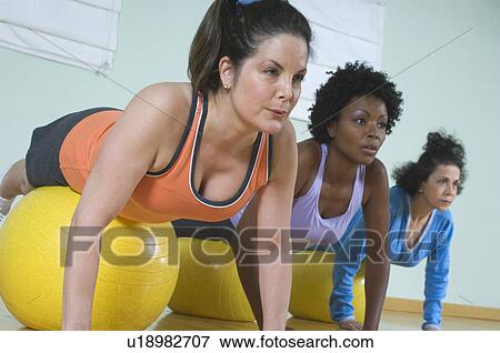 Women in Exercise Class View Large Photo Image Stock Photo - Women in Exercise Class. Fotosearch