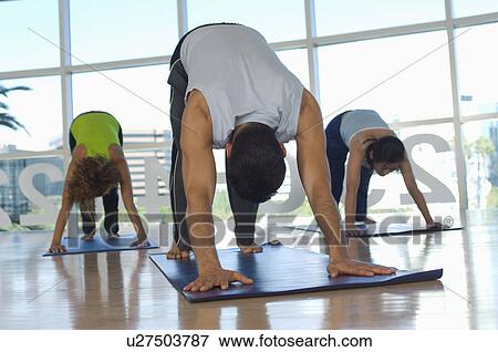 Stock Photo - Yoga Class at Health Club. Fotosearch