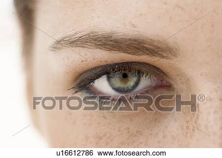 Young Woman, close-up on eye View Large Photo Image Stock Photograph - Young Woman, close-up on eye. Fotosearch