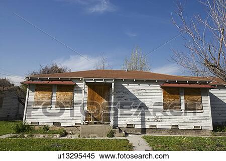 Abandoned House With Boarded Up Windows View Large Photo Image Stock Photography - Abandoned House With Boarded Up Windows. Fotosearch