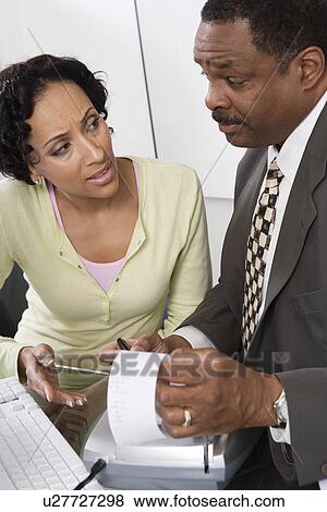 Stock Photo - Accountant with Client. Fotosearch