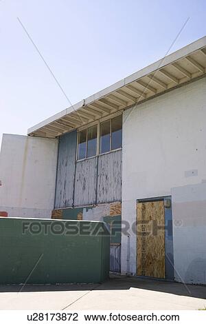 Stock Image - Boarded Up Building. Fotosearch