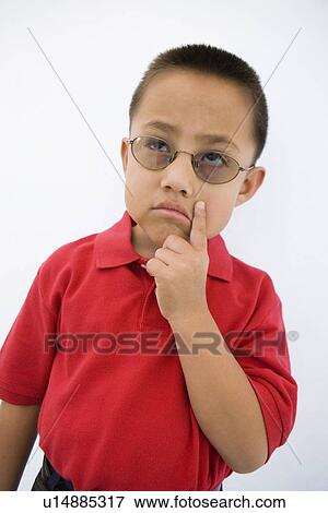 Boy Thinking View Large Photo Image Stock Photo - Boy Thinking. Fotosearch