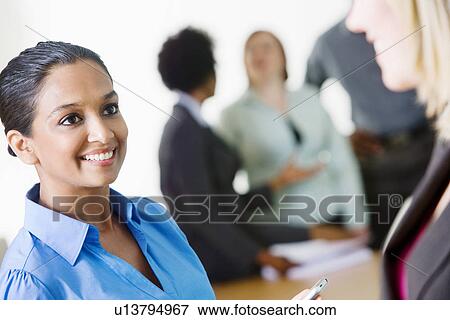Businesswomen Talking View Large Photo Image Stock Photo - Businesswomen Talking. Fotosearch