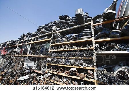 Car parts in junkyard View Large Photo Image Stock Image - Car parts in junkyard. Fotosearch