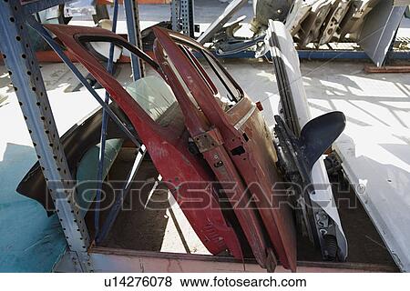 Car parts in junkyard View Large Photo Image Stock Photo - Car parts in junkyard. Fotosearch
