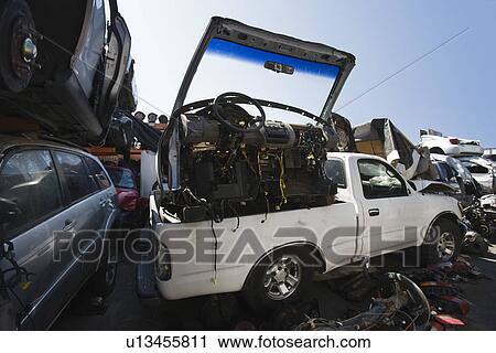Cars in junkyard View Large Photo Image Stock Image - Cars in junkyard. Fotosearch