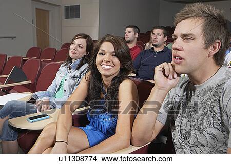 College students in classroom View Large Photo Image Picture - College students in classroom. Fotosearch