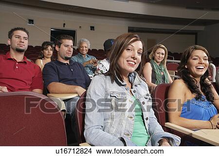 College students in classroom View Large Photo Image Picture - College students in classroom. Fotosearch