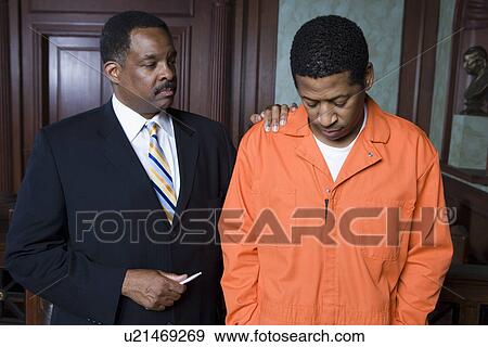 Criminal with lawyer in court View Large Photo Image Stock Photo - Criminal with lawyer in court. Fotosearch