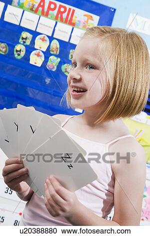 Elementary Student with Alphabet Flash Cards View Large Photo Image Stock Image - Elementary Student with Alphabet Flash Cards. Fotosearch