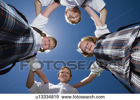 Elementary Students in Circle View Large Photo Image Stock Photo - Elementary Students in Circle. Fotosearch