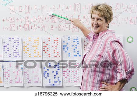 Stock Photography - Elementary Teacher Teaching Arithmetic. Fotosearch