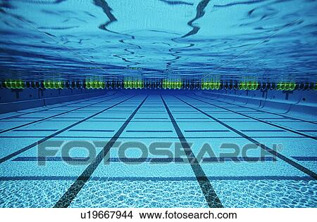 Picture - Empty swimming pool, underwater view. Fotosearch