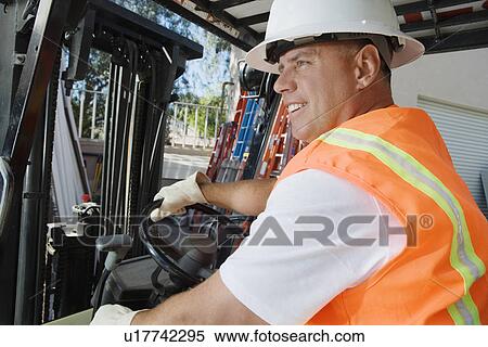 Stock Photography - Forklift Driver. Fotosearch