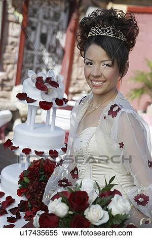 Girl (13-15) with bouquet, portrait View Large Photo Image Stock Photography - Girl (13-15) with bouquet, portrait. Fotosearch