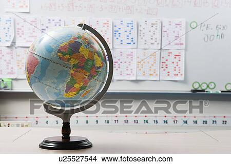 Globe in Elementary Classroom View Large Photo Image Picture - Globe in Elementary Classroom. Fotosearch