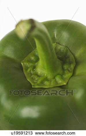 Green bell pepper, close-up View Large Photo Image Stock Image - Green bell pepper, close-up. Fotosearch