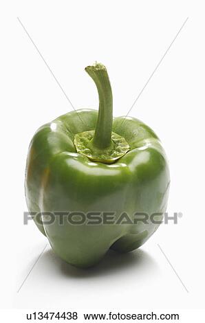 Green bell pepper, close-up View Large Photo Image Stock Photo - Green bell pepper, close-up. Fotosearch
