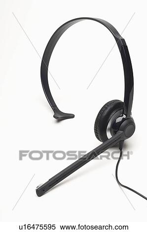 Stock Photography - Headset on white background. Fotosearch