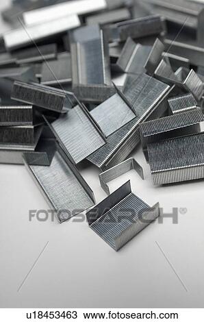 Heap of staples View Large Photo Image Stock Image - Heap of staples. Fotosearch