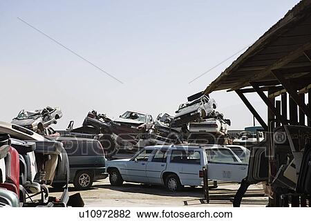 Junkyard View Large Photo Image Stock Image - Junkyard. Fotosearch