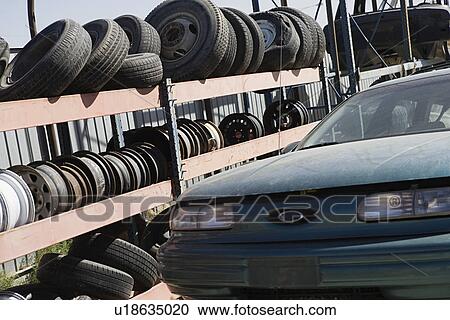 Junkyard View Large Photo Image Stock Image - Junkyard. Fotosearch