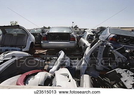Junkyard View Large Photo Image Stock Image - Junkyard. Fotosearch