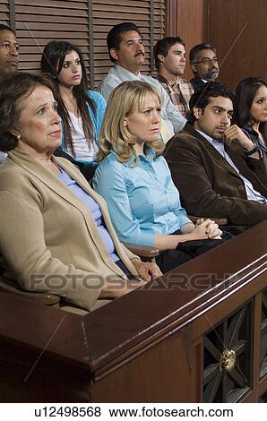 Stock Photo - Jurors in courtroom. Fotosearch