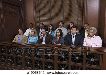 Stock Image - Jury box. Fotosearch