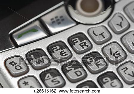 Stock Image - Keypad of PDA, close-up. Fotosearch