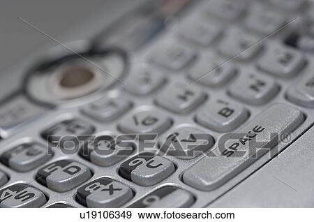 Stock Photo - Keypad of PDA, close-up. Fotosearch