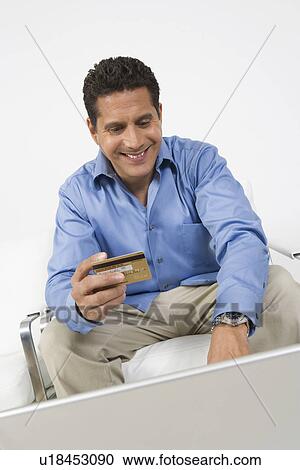 Man Holding Credit Card View Large Photo Image Stock Image - Man Holding Credit Card. Fotosearch