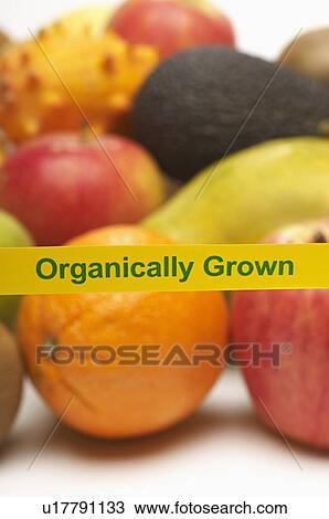 Stock Image - Organically grown fruits. Fotosearch
