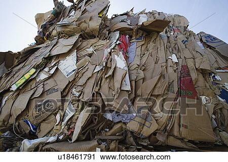 Stock Image - Pile of cardboard. Fotosearch