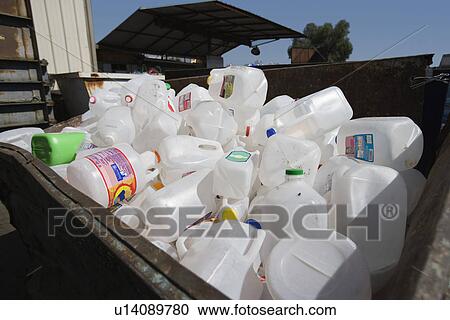 Plastic containers in bin View Large Photo Image Stock Image - Plastic containers in bin. Fotosearch