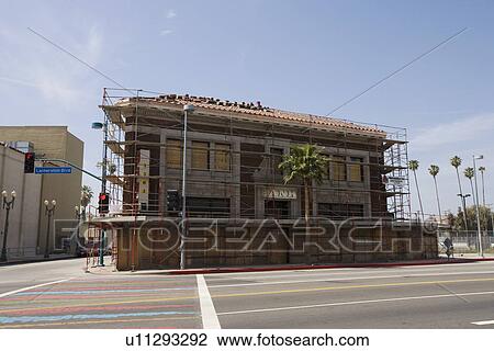 Scaffolding Around Boarded Up Property View Large Photo Image Stock Image - Scaffolding Around Boarded Up Property. Fotosearch