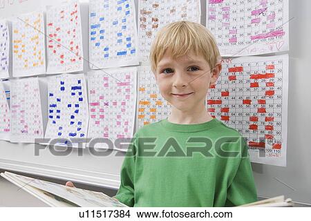 Picture - Schoolboy with a Book. Fotosearch