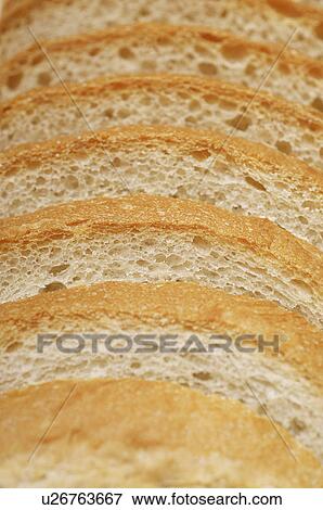 Stock Photo - Sliced bread, close-up. Fotosearch