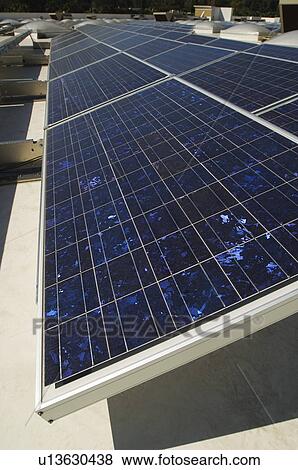 Solar Panels at Solar Power Plant View Large Photo Image Stock Photo - Solar Panels at Solar Power Plant. Fotosearch