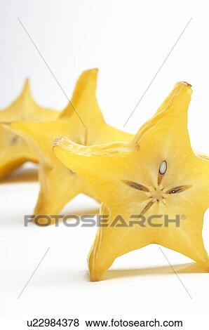 Stock Photo - Starfruit on white background. Fotosearch