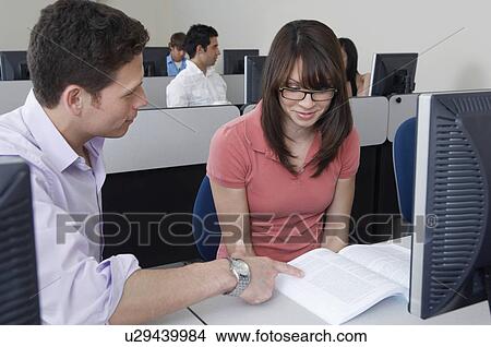 Students working in computer classroom View Large Photo Image Picture - Students working in computer classroom. Fotosearch