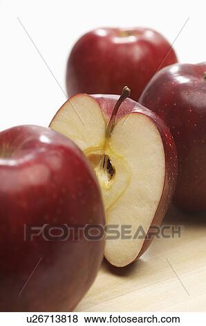 Stock Photo - Studio shot of red apples. Fotosearch
