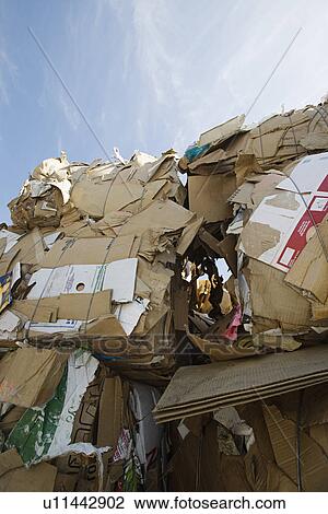 Stock Image - Tied up cardboard. Fotosearch