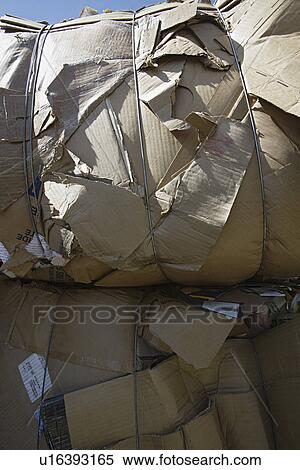 Stock Photography - Tied up cardboard. Fotosearch