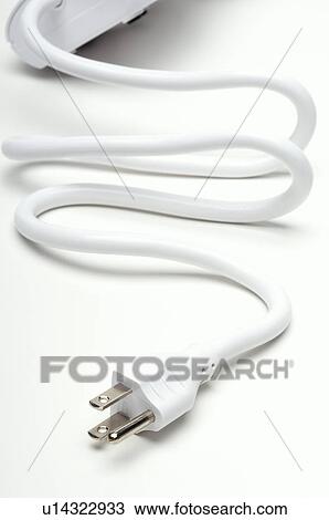 White power cord View Large Photo Image Stock Image - White power cord. Fotosearch