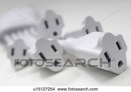 White power extension cords, close-up View Large Photo Image Picture - White power extension cords, close-up. Fotosearch