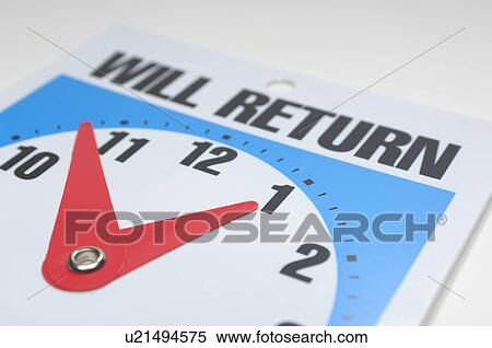 Will return clock, close-up View Large Photo Image Stock Photography - Will return clock, close-up. Fotosearch