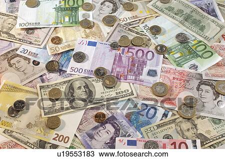 American, British and Euro paper currency View Large Photo Image Stock Image - American, British and Euro paper currency. Fotosearch